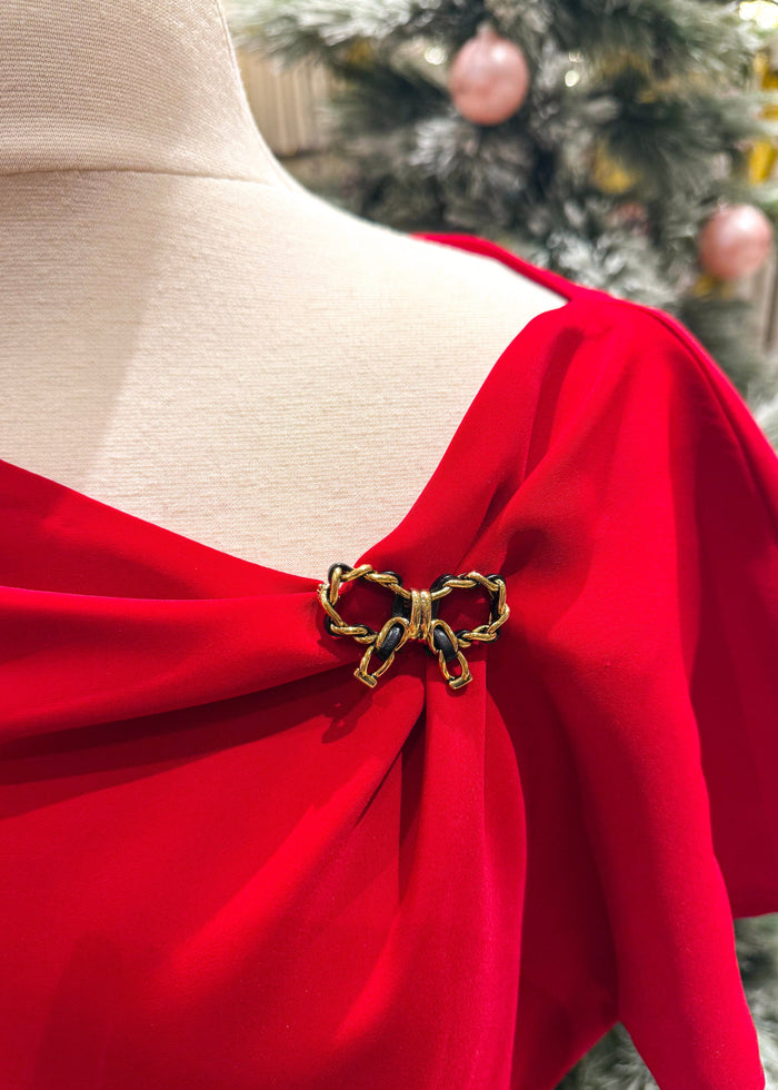 Private Label BROOCHES Black Bow Brooch