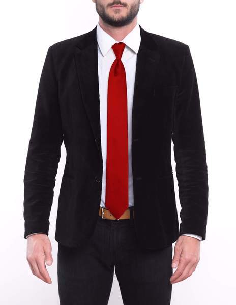 Bright Solid Red Pre-tied Tie, Tie, GoTie
