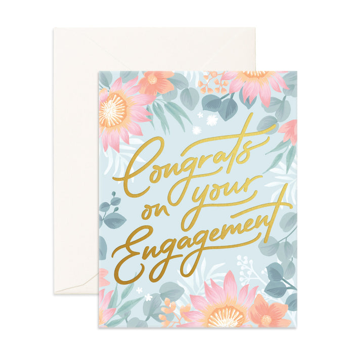 Congrats Engagement Greeting Card - Giftware - Fox and Fallow