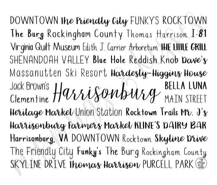 Harrisonburg, VA Travel Mug