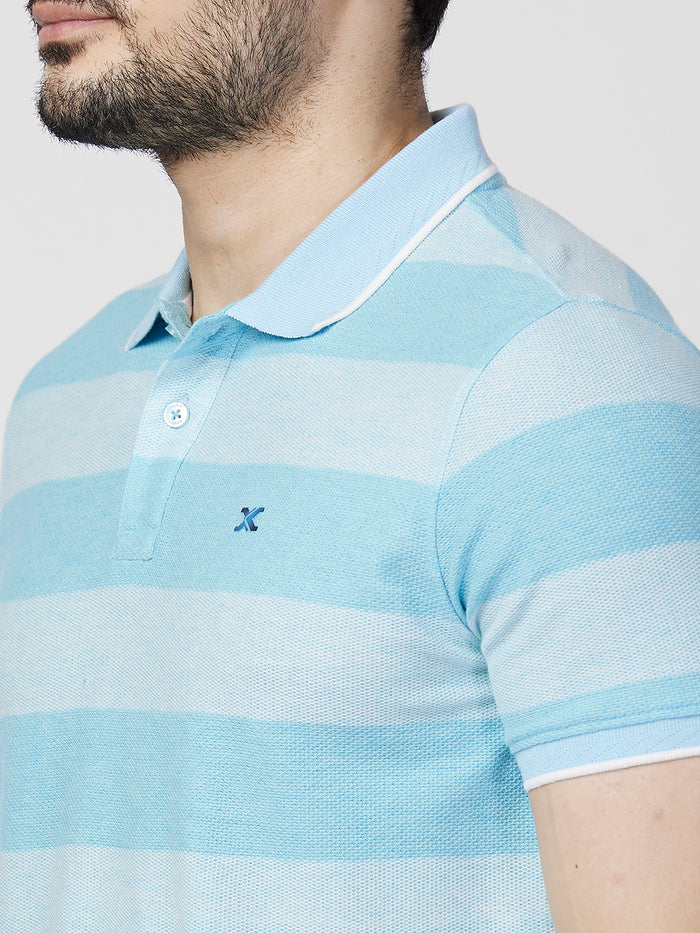 Killer Men Blue Printed Slim Fit T-Shirts