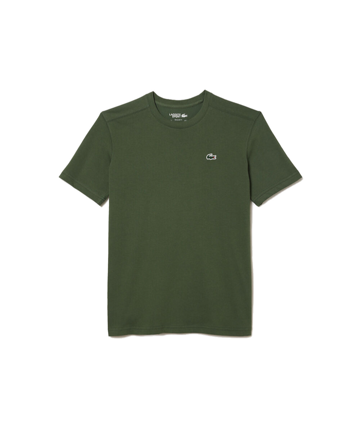 Lacoste Essentials Crew Neck Sports Tee (Dark Green)