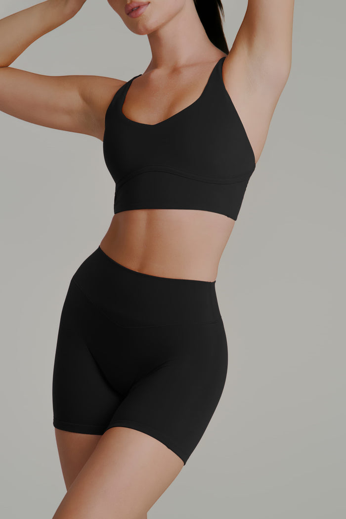 Poshknit Sports Bra - Onyx Black