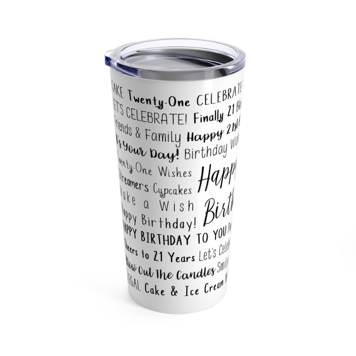 21st Birthday Tumbler