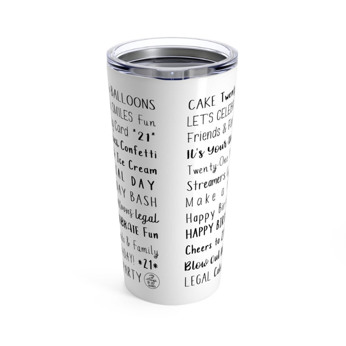 21st Birthday Tumbler