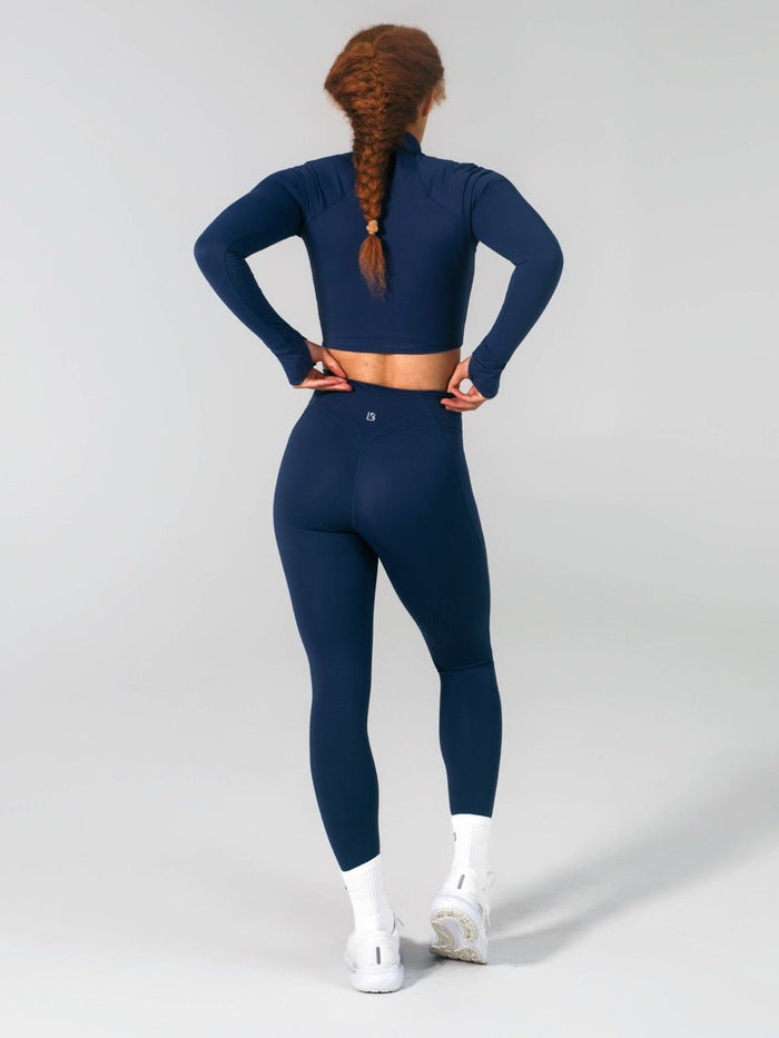 Airbrush Pocket Legging - Baked Blue
