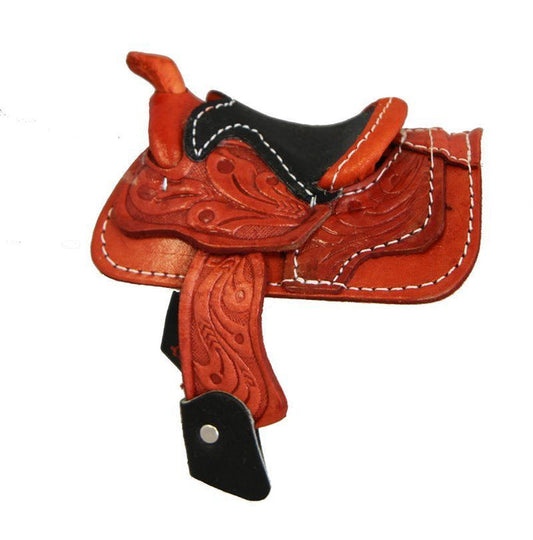 Red Decorative Western Saddle