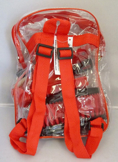 Red 8 Piece Kids Horse Grooming Kit