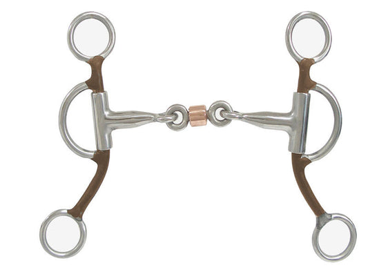 AJ Tack Argentine Dog Bone with Roller Bit