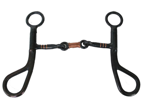 AJ Tack Three Piece Argentine Copper Wire Bit