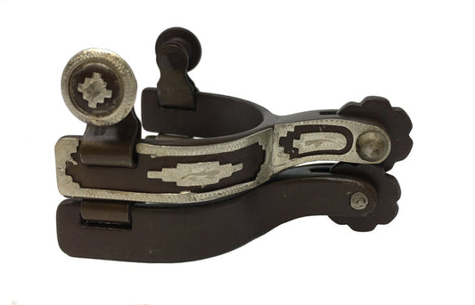 AJ Tack Infant Antique Brown Southwest Spurs