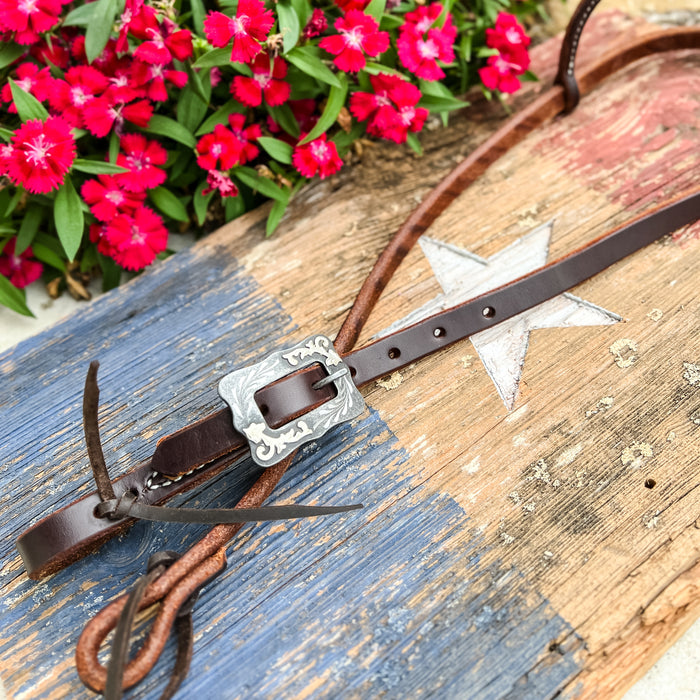 AJ Tack Day Workers Single Rolled Ear Headstall