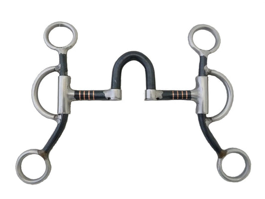 AJ Tack Double Rein Correction Short Shank Training Bit