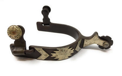 AJ Tack Antique Brown Southwest Spurs - Ladies
