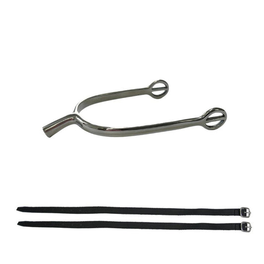 AJ Tack Prince of Wales English Spurs and Straps - Ladies