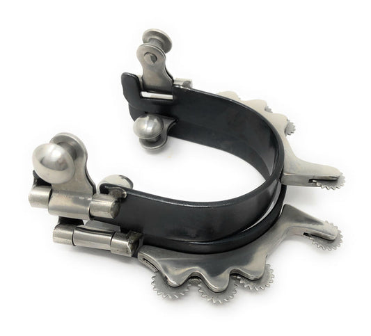 AJ Tack Horizontal Rowels Bumper Spurs - Mens