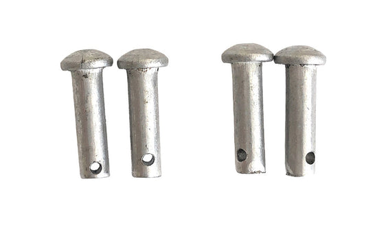 AJ Tack Stainless Steel Spur Rowel Pins, 2 Pairs