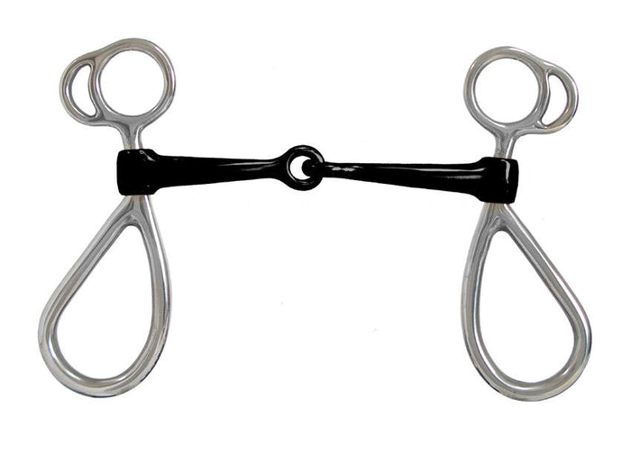 AJ Tack Sweet Iron Short Shank Bit with Large Rein Loops