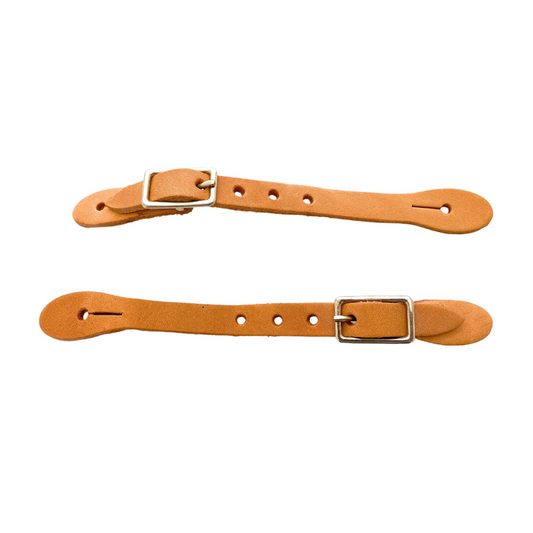 AJ Tack Toddler Spur Straps, Genuine Leather, Russet