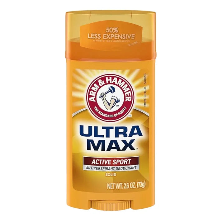 Arm & Hammer UltraMax Active Sport invisible solid deodorant, 2.6 oz, 12-pack product image