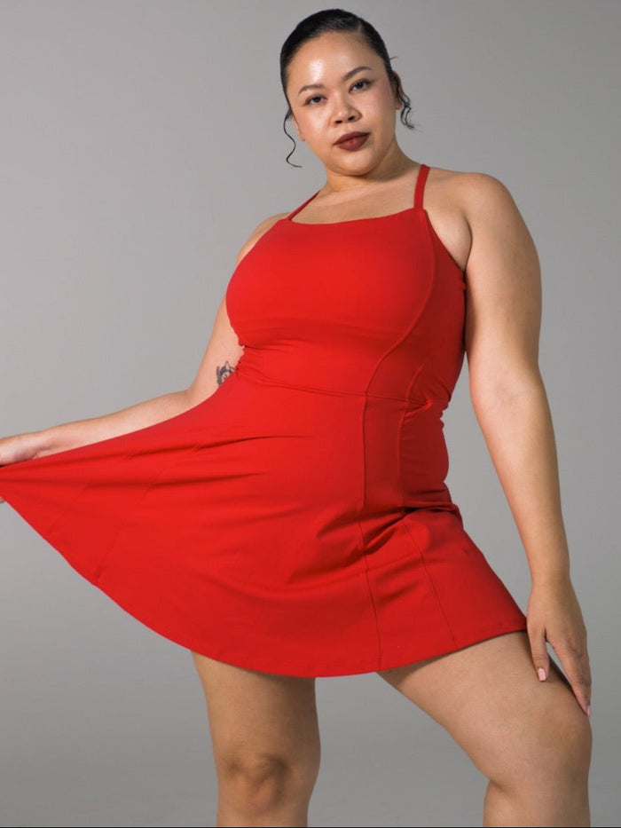 Bend and Snap Dress - Lipstick Red