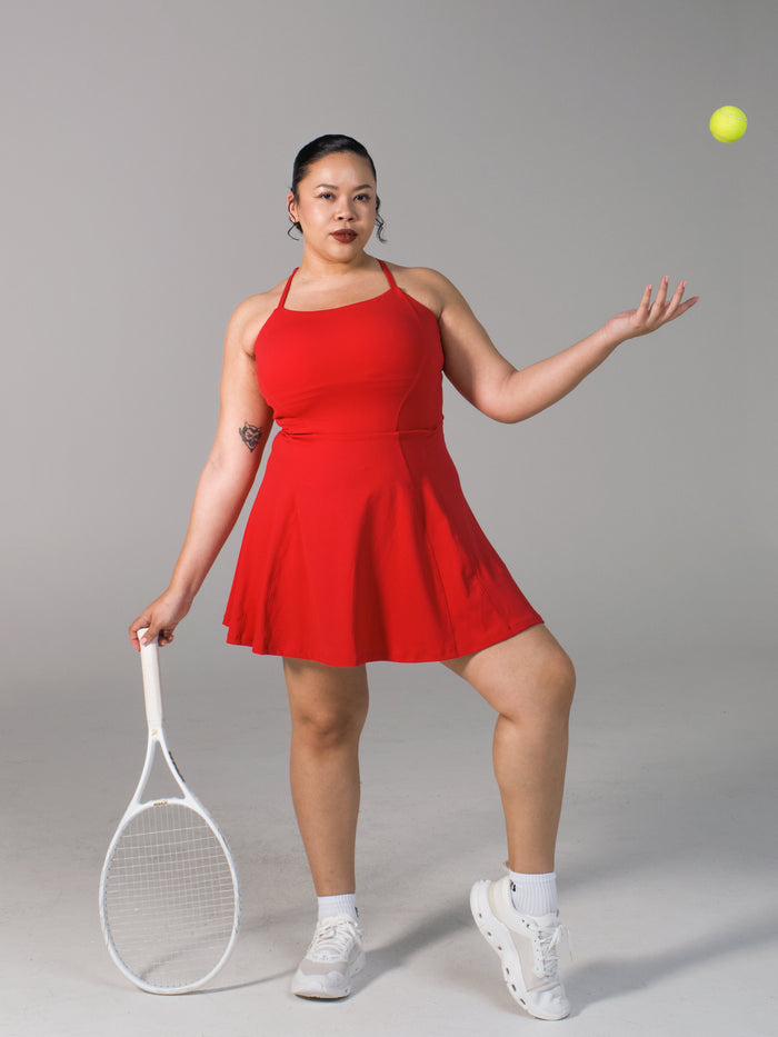 Bend and Snap Dress - Lipstick Red