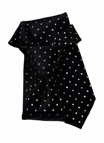 Black Pearl Dotted Pre-tied Tie, Tie, GoTie