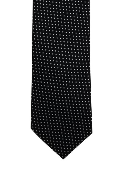 Black with Silver Dots- Pre-tied Tie, Tie, GoTie