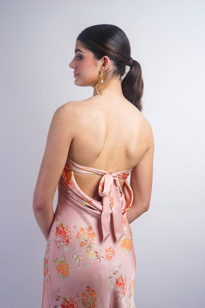 Private Label DRESSES Blush Tube Cowl Back Maxi Dress