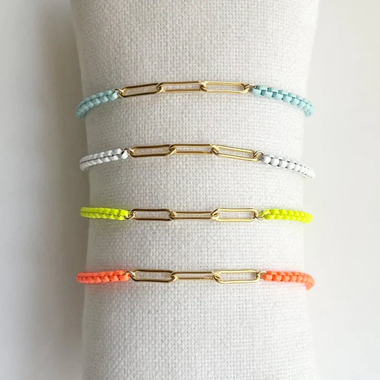 Britt Enamel Bracelet, thick