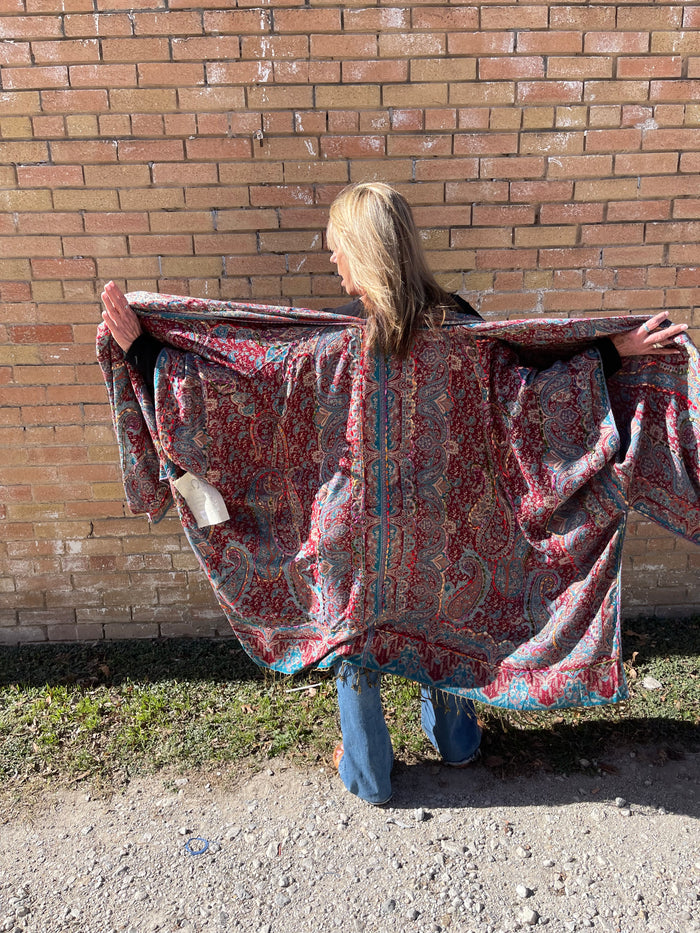 Burgundy Love Jay Poncho