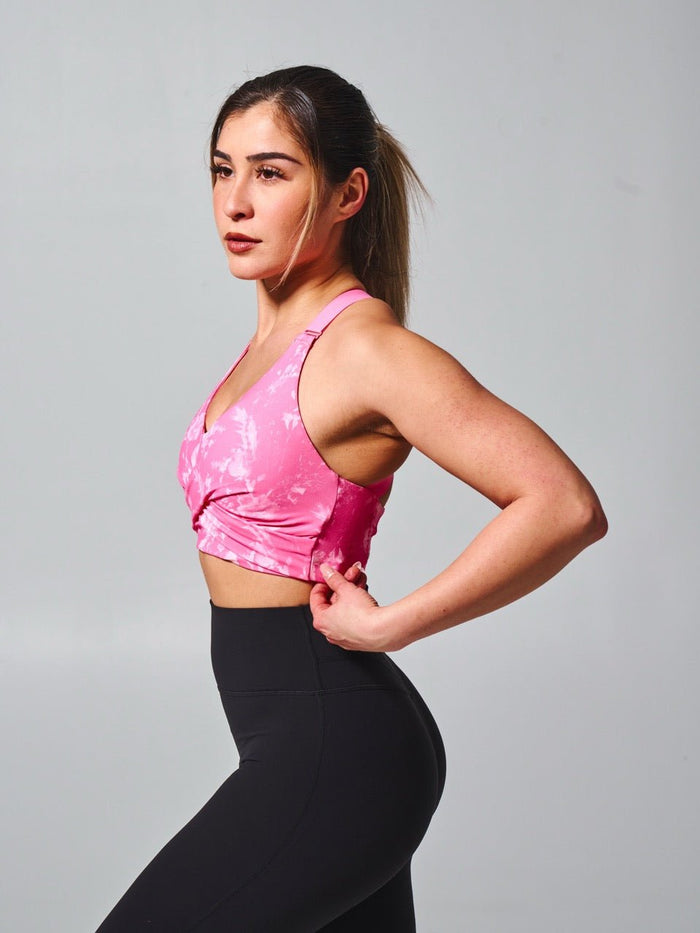 Candy Wrap Sports Bra - Essential Print