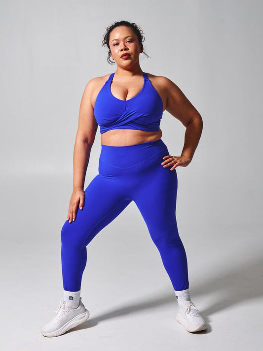Candy Wrap Sports Bra - Rio Blue