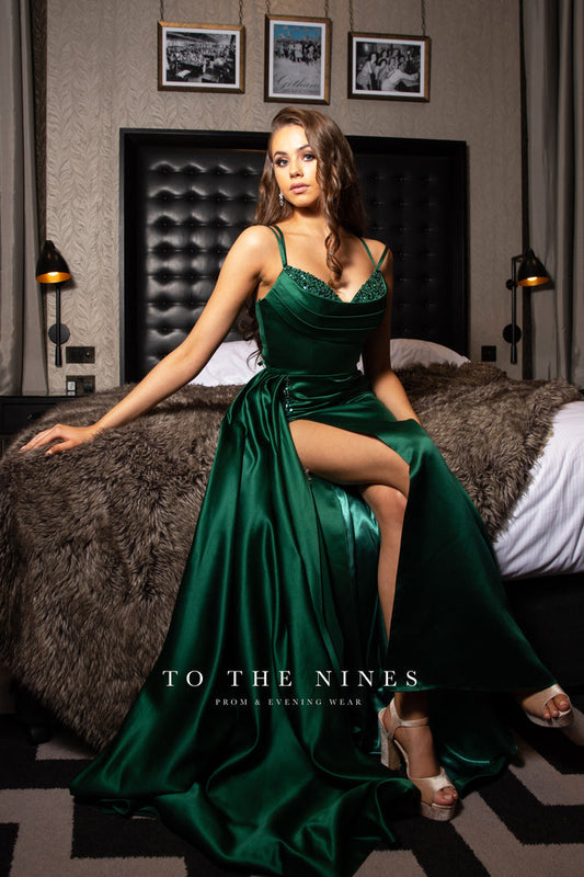 Celeste (TNL712) Emerald - Dress - To The Nines