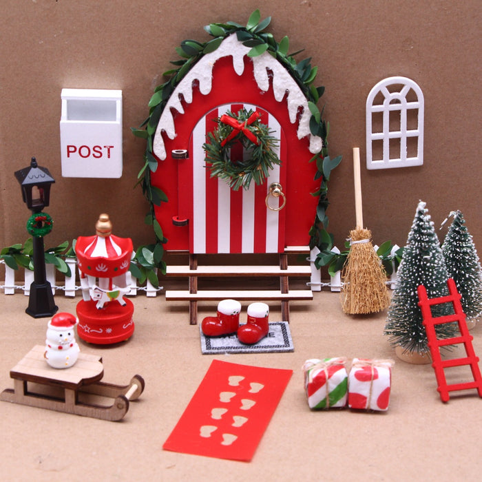 Snowy Elf door