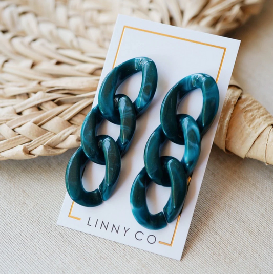 Claire Earring - Dark Green