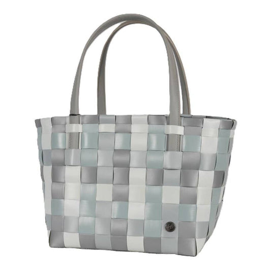 Color Block Recycled Handwoven Tote Bag - Elephant Mix