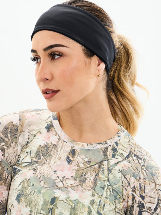 Colorado Fleece Headband - Onyx Black