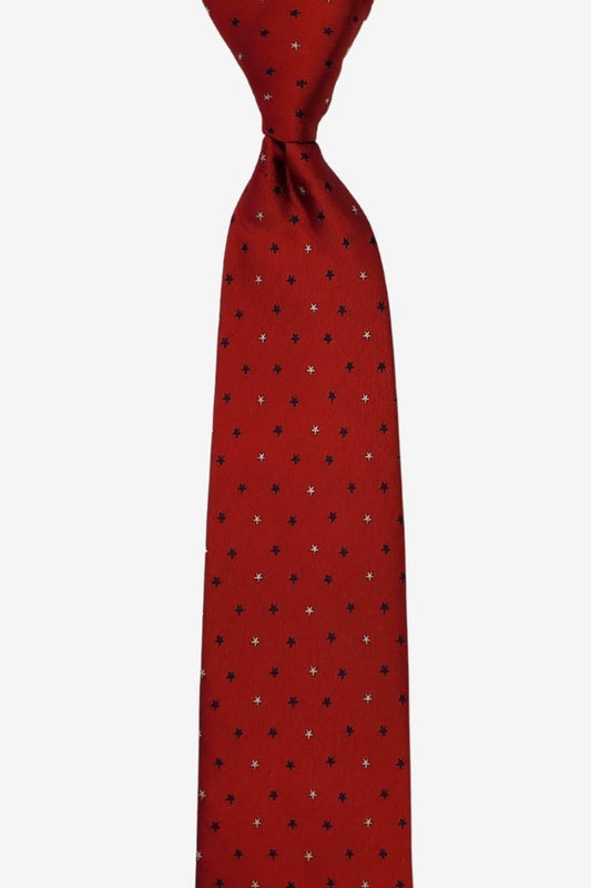 Crimson Field of Stars Traditional Tie