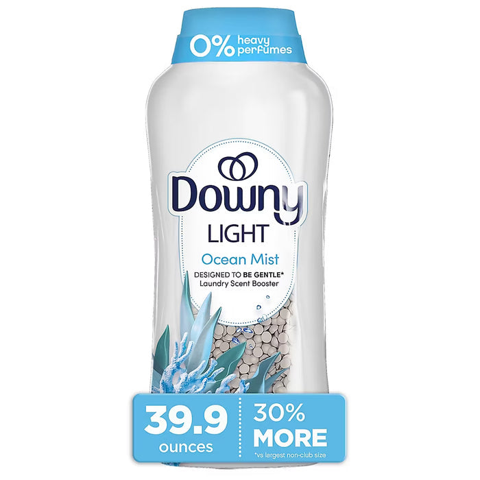 Downy Light In-Wash Scent Booster Beads, Ocean Mist, 39.9 oz