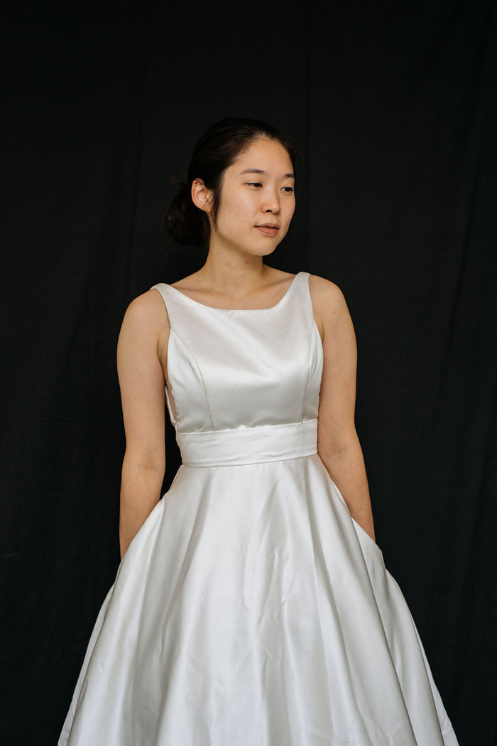 Dress: 2605  Mikaella shortened Waist: 26