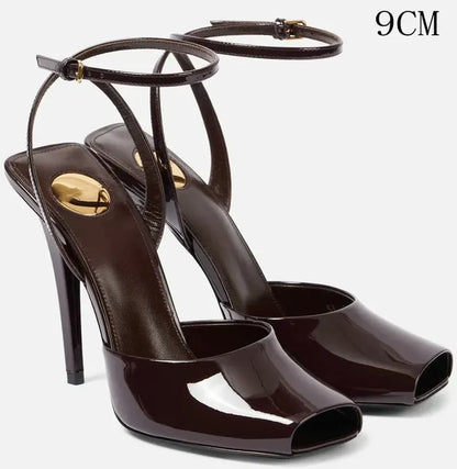 Wine 9cm heel / 34(US 5)