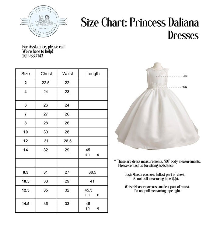 FL06-06 Princess Daliana "Carrie" Size: 6