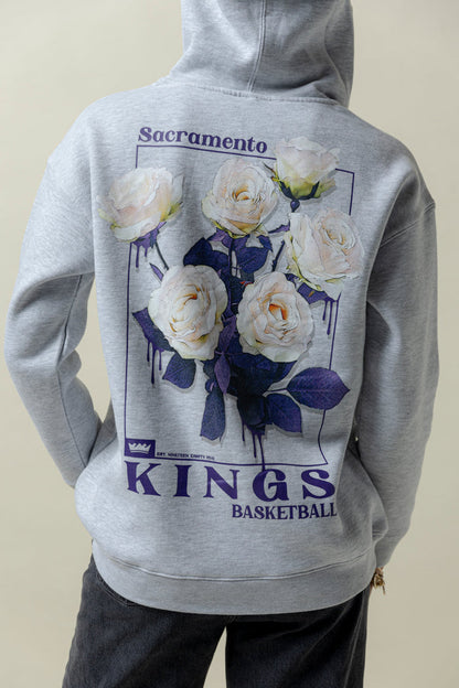 Floral Zip Hoodie
