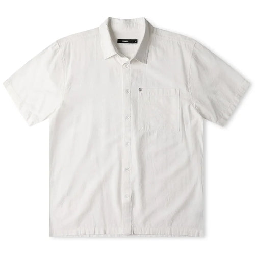 Former Vivian Vine Short Sleeve Button Down white pure boardshop