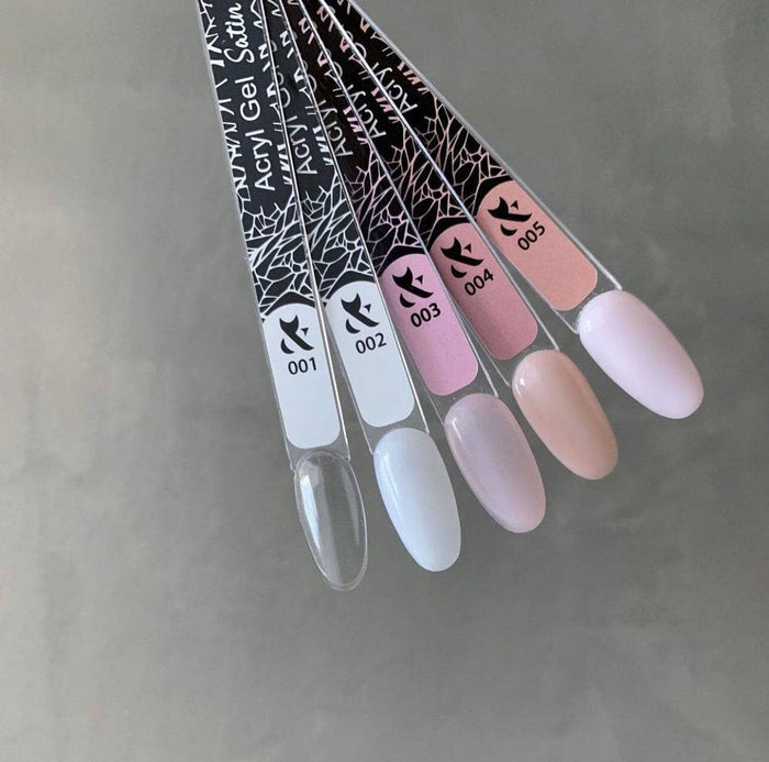 F.O.X Acryl Gel Satin 002, White, 30 ml Acryl Gel F.O.X