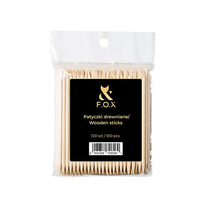 F.O.X Orange wooden nail sticks 150 mm (100 pcs) Nail tools F.O.X