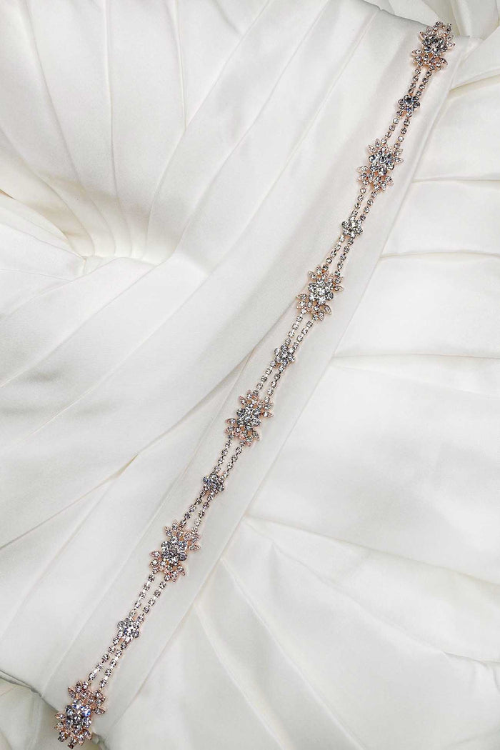 Gisele Rose Gold Motif Belt Rose Gold - Accessory - Windsor Bridal Jewellery