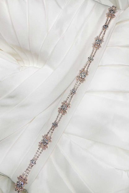 Gisele Rose Gold Motif Belt Rose Gold - Accessory - Windsor Bridal Jewellery