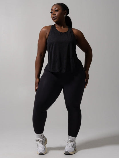 Go With The Flow Hip Tank - Onyx Black